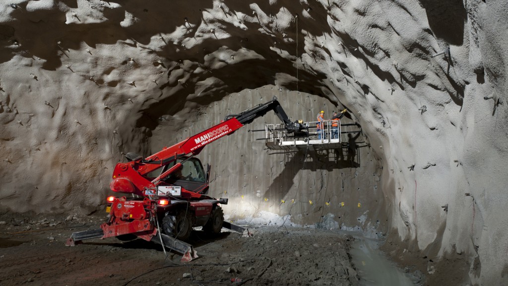 Un'immagine dal cantiere della Galleria di Base del Brennero (fonte: BBT)