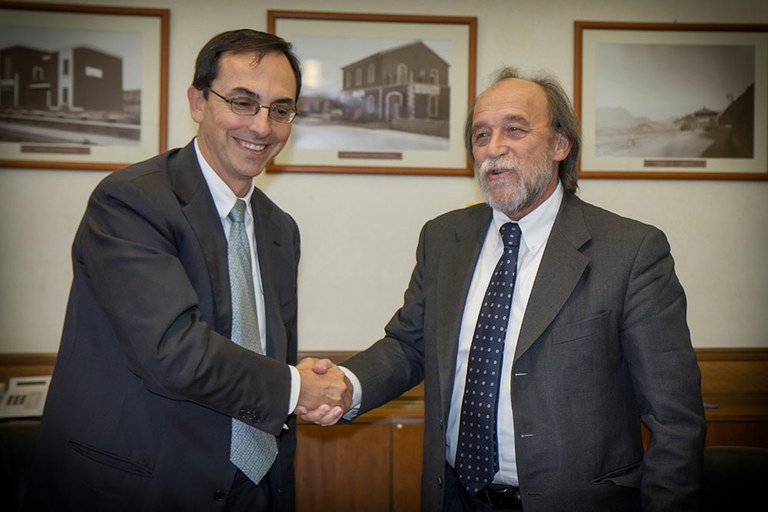 Gianni Vittorio Armani, presidente Anas, e Bernardo De Bernardinis, presidente Ispra (foto: Foto: Brunella Urbani per Ispra)