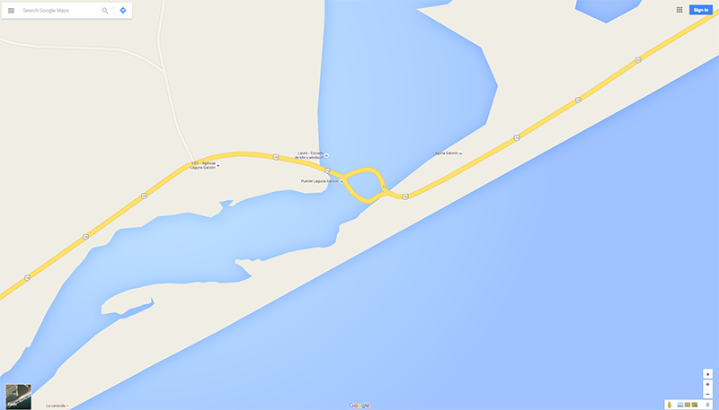 Il ponte visto da Google Maps