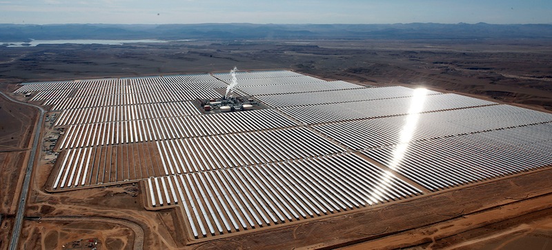 La centrale Noor I a Ouarzazate – © AP