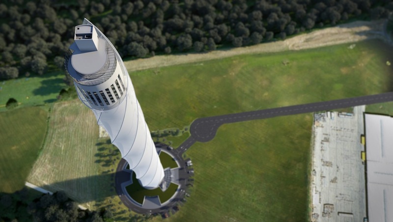 Render della torre di test di Rottweil (fonte: ThyssenKrupp)