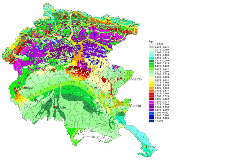 Riclassificazione sismica del Friuli Venezia Giulia