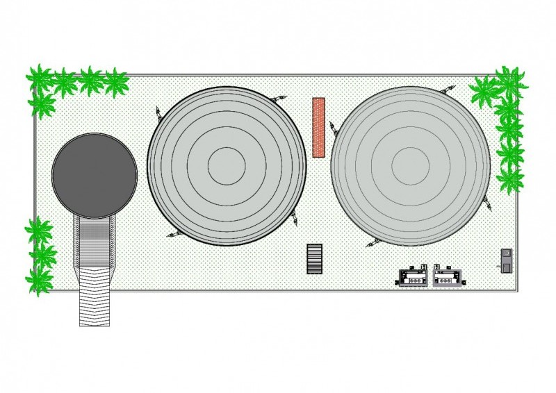 Schema dell'impianto a Biogas