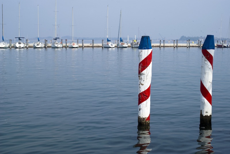 Chioggia harbour. Entrance to the Venetian Lagoon