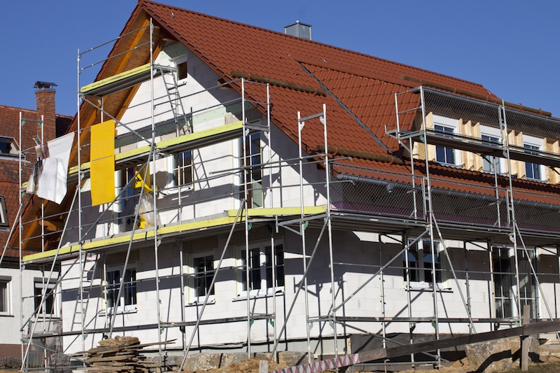 Ger?st Bau am Haus