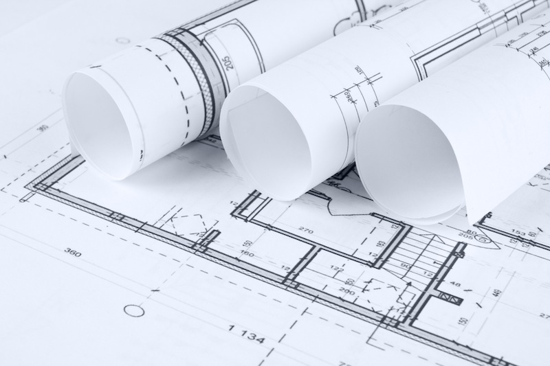 Architect rolls and house plans