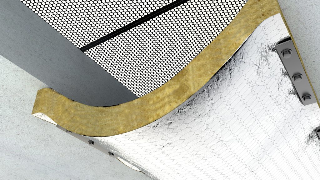Un disegno in 3D che mostra AF Seismic Joint