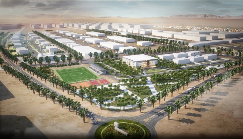 Masterplan visto dal lato della Moschea (fonte: F&M Ingegneria)