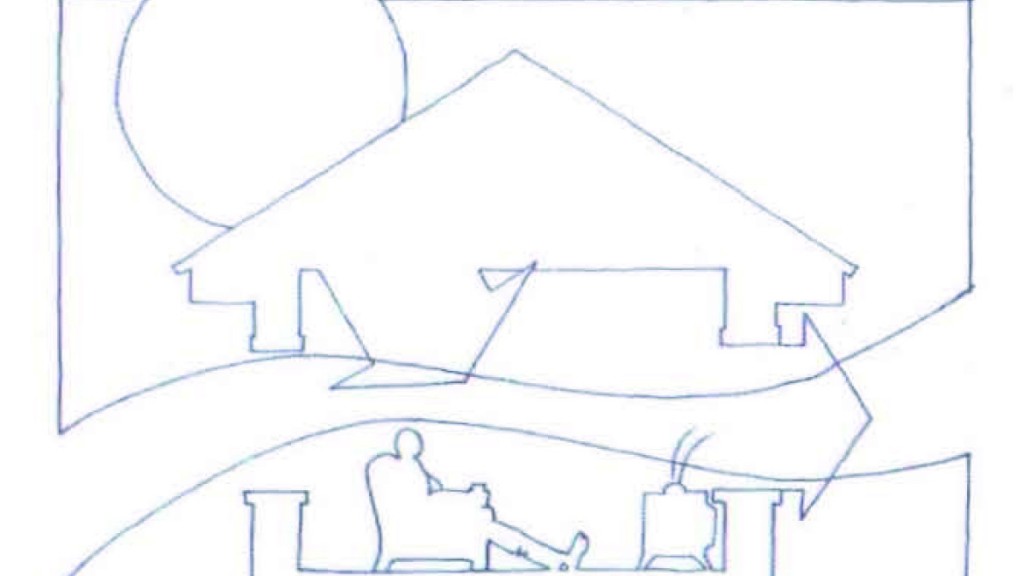 Schematizzazione dal raffrescamento convettivo attraverso la cross ventilation