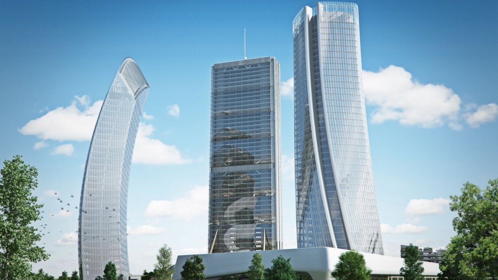 Render del progetto “Podium” (Immagine da sito Citylife)