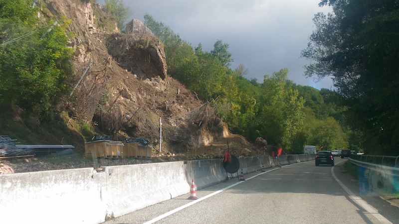 Frana ad Arquata del Tronto