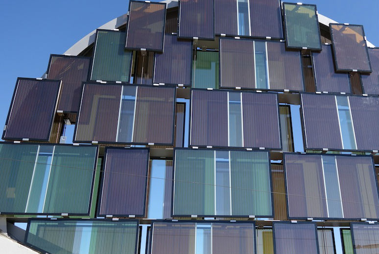 Il sistema a Celle di Graetzel installato nel padiglione austriaco di Expo 2015