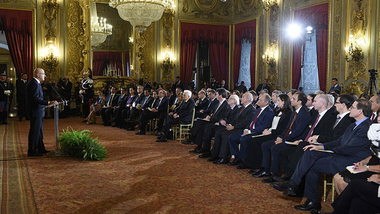 Cerimonia di premiazione degli Eni Award, alla presenza del Presidente della Repubblica, Sergio Mattarella