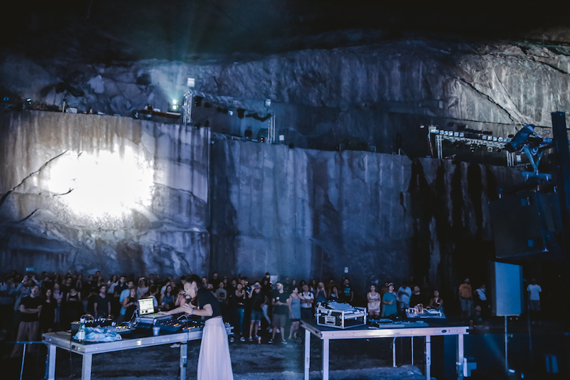 Un esempio di eventi culturali svolti all’interno della cava di Trontano per NeXTones