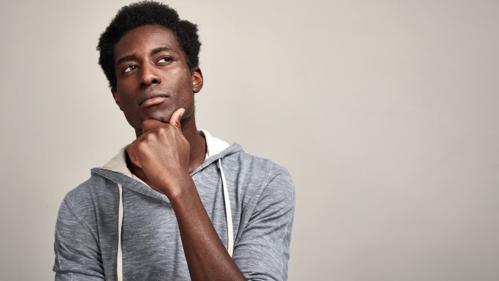 Thinking black man