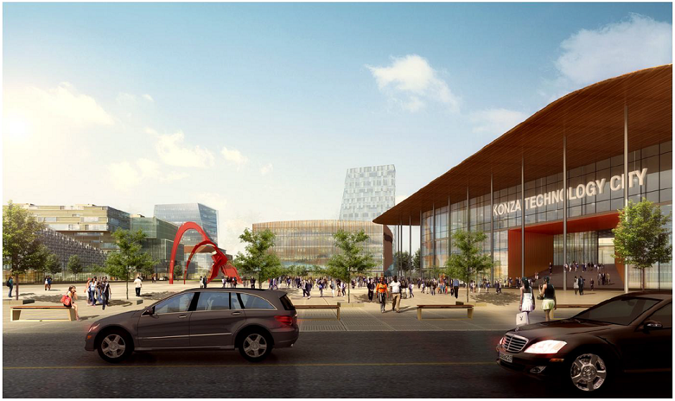 Render di progetto: Smart City Konza