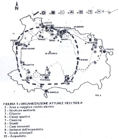 Immagine tratta da “Considerazioni sulla struttura e rischio sismico dell’Isola d’Ischia” di Monti, Ortolani, Pagliuca (1983)