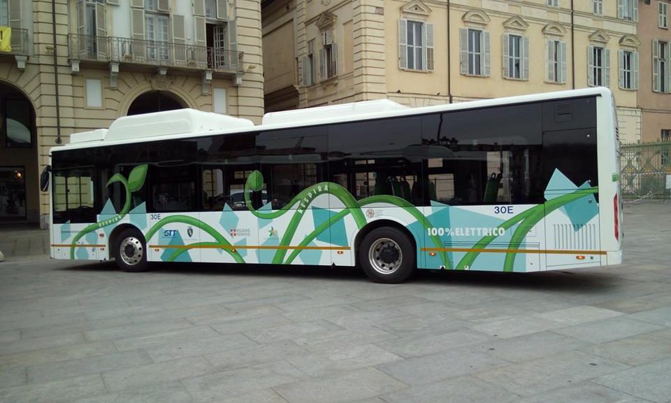 Uno dei nuovi bus elettrici made in China pronti a circolare a Torino e Novara