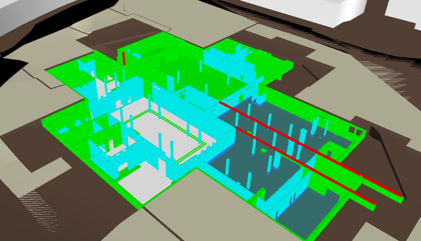 LEGO House - modello Revit - fondazioni - © COWI