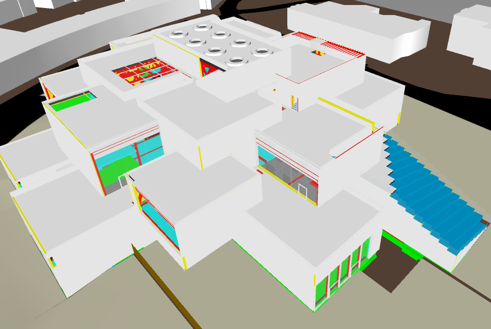 LEGO House - modello Revit - edificio finito © COWI