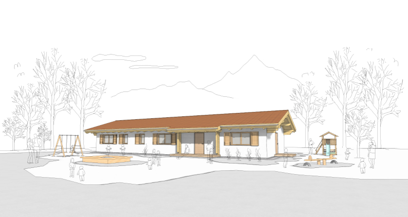 rendering asilo Pieve (Rubner Haus)