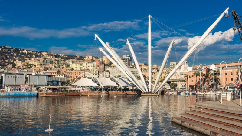 Il Bigo, l'ascensore panoramico progettato da Renzo Piano nel Porto Antico di Genova