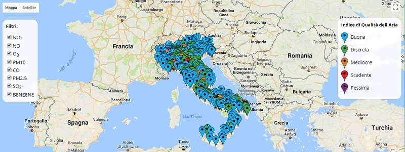 I rilievi dell'App MonIQA
