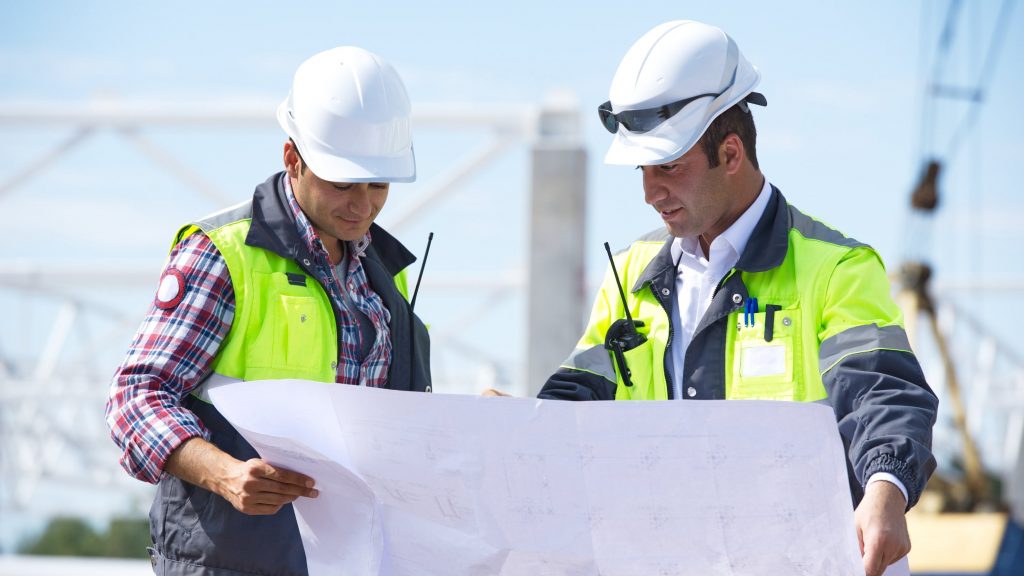 Engineers At Construction Site