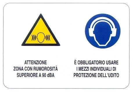 Zona rumorosa - Obbligo di utilizzo di DPI dell’udito