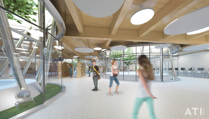 Scuola elementare via Brocchi, Milano - la biblioteca © ATIproject