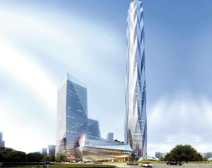 Chengdu Greenland Tower - render di progetto - courtesy Adrian Smith + Gordon Gill Architecture