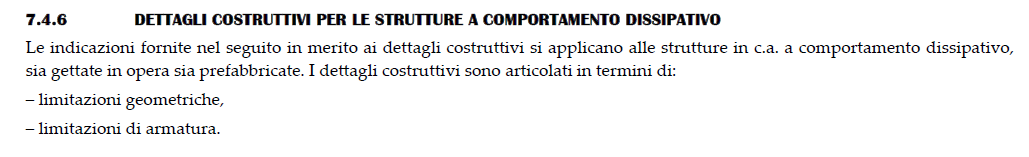 Figura 6 NTC2018 par 7.4.6 dettagli costruttivi
