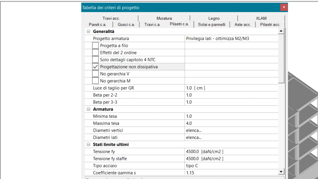Criteri di progetto PRO SAP