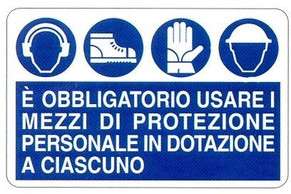 Obbligo di utilizzo DPI