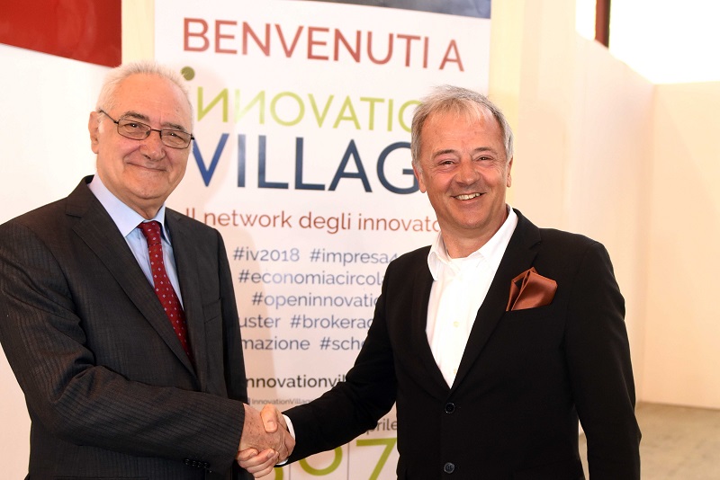 Marco Versari, presidente Assobioplastiche e Antonio Massarotti, presidente Innova scarl