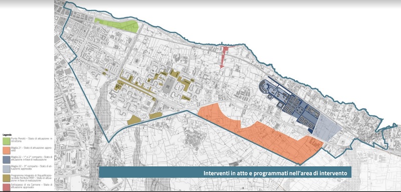 I progetti e le idee già in atto sull'area interessata dal concorso Costasud