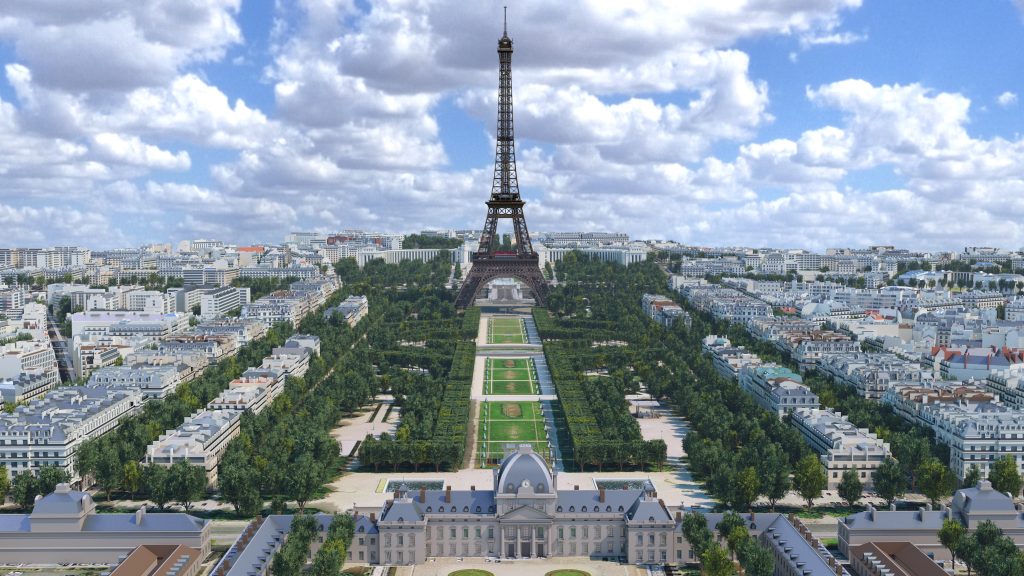 Tour Eiffel Parigi - modello virtuale - courtesy Autodesk