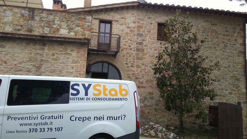 Consolidamento del terreno e delle fondazioni con iniezione di resine espandenti a densità differenziata – Tecnica SYSTAB