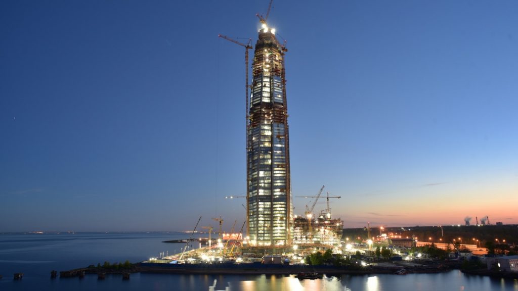 20 - Lakhta Center - fasi costruttive - vista complessiva - courtesy Lakhta Center