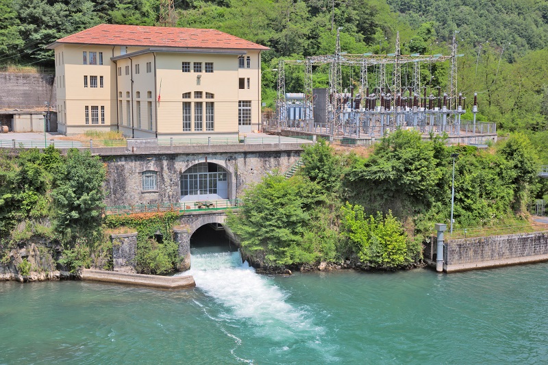 Hydroelectric power plant in Tuscany, Italy