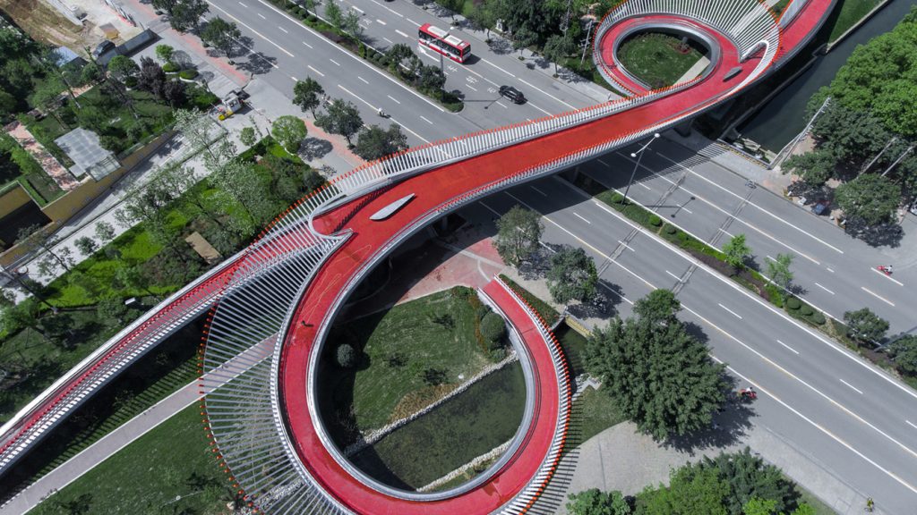 Ruyi Bridge - vista dall'alto - courtesy Archdaily