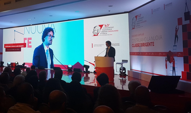 Il Ministro Toninelli al congresso nazionale dell'Ordine degli Ingegneri