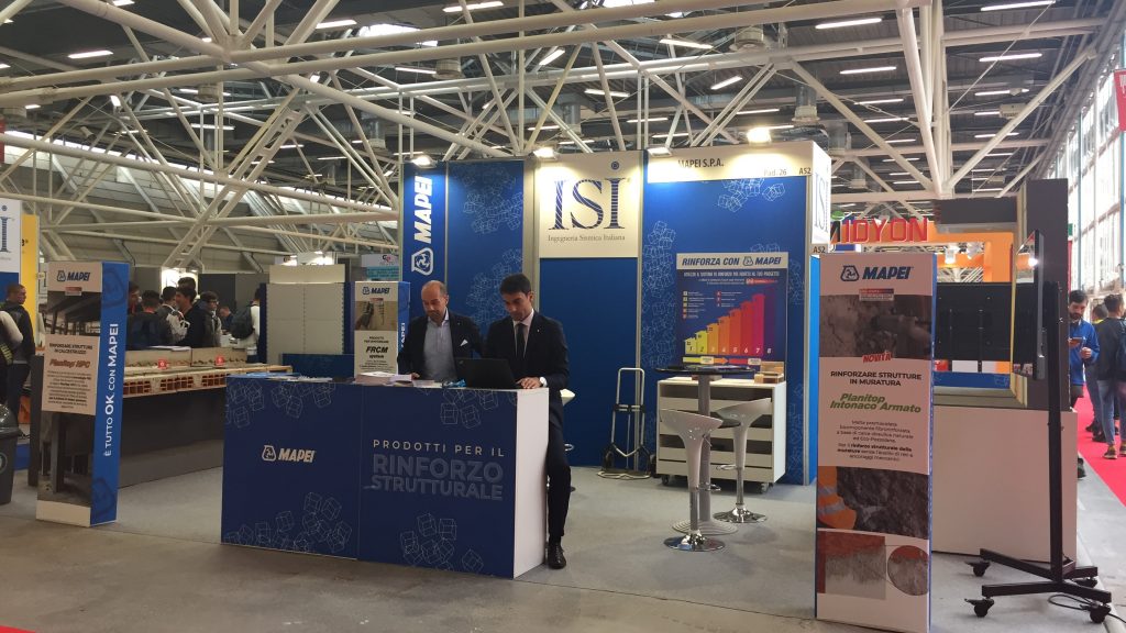 Lo Stand di Mapei a Saie 2018, nell'Area ISI
