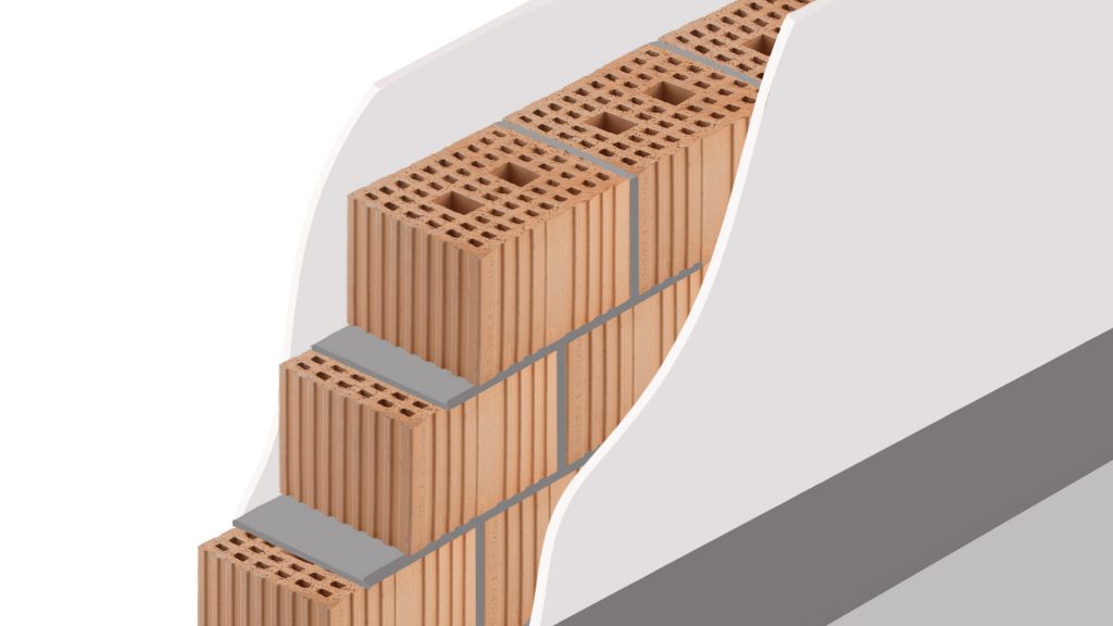 Assonometria acustica Porotherm BIO MOD Sonico Wienerberger